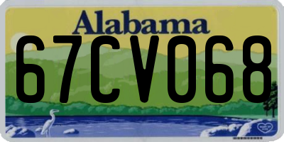 AL license plate 67CV068