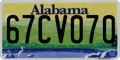 AL license plate 67CV070