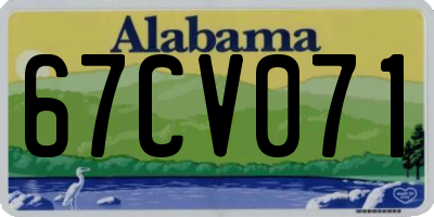 AL license plate 67CV071