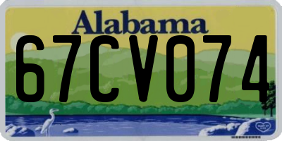 AL license plate 67CV074