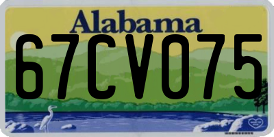 AL license plate 67CV075