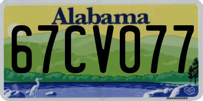 AL license plate 67CV077