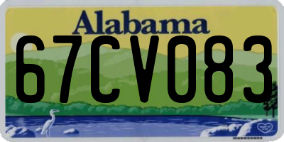AL license plate 67CV083