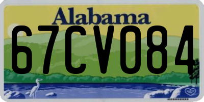 AL license plate 67CV084