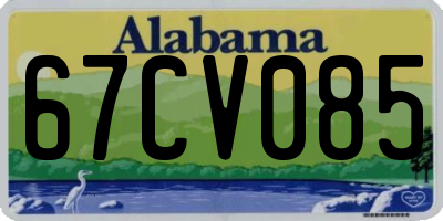AL license plate 67CV085