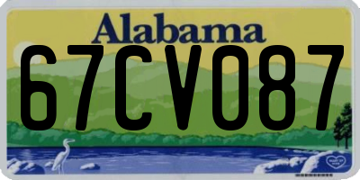 AL license plate 67CV087