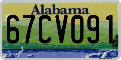 AL license plate 67CV091