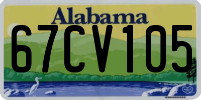 AL license plate 67CV105
