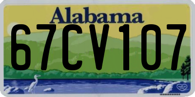 AL license plate 67CV107