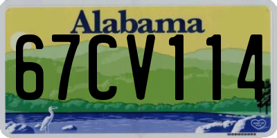 AL license plate 67CV114