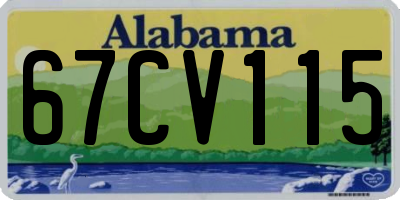 AL license plate 67CV115
