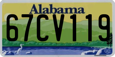 AL license plate 67CV119