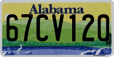 AL license plate 67CV120