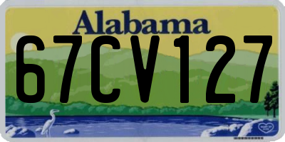 AL license plate 67CV127