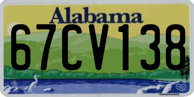 AL license plate 67CV138