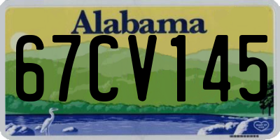AL license plate 67CV145