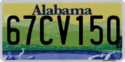 AL license plate 67CV150