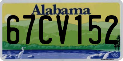 AL license plate 67CV152
