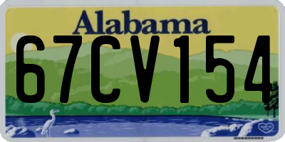 AL license plate 67CV154