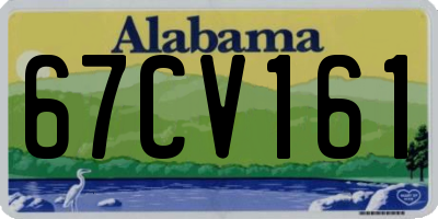 AL license plate 67CV161