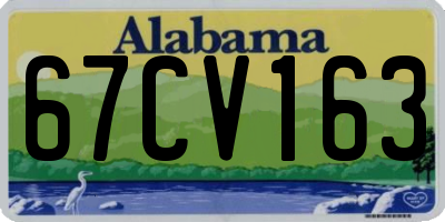 AL license plate 67CV163