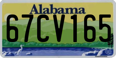AL license plate 67CV165