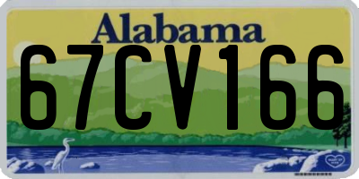 AL license plate 67CV166
