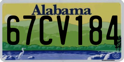 AL license plate 67CV184