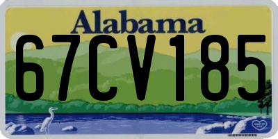 AL license plate 67CV185