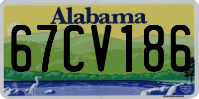 AL license plate 67CV186