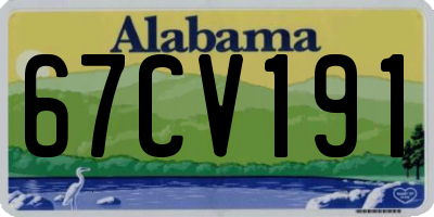 AL license plate 67CV191