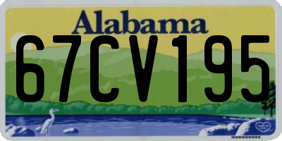 AL license plate 67CV195