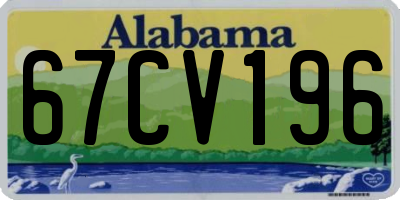 AL license plate 67CV196