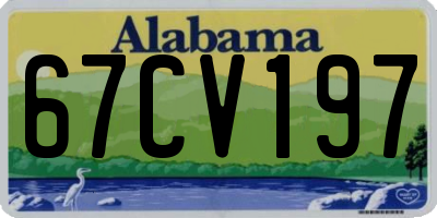 AL license plate 67CV197