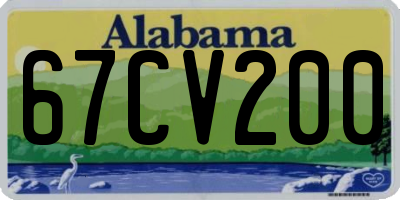AL license plate 67CV200