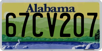 AL license plate 67CV207