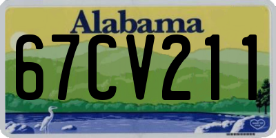 AL license plate 67CV211