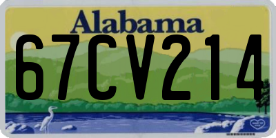 AL license plate 67CV214
