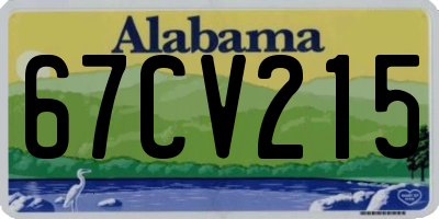 AL license plate 67CV215