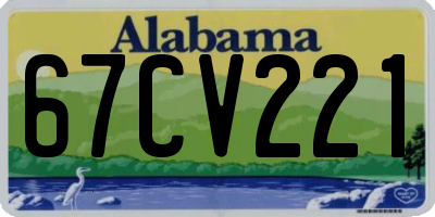 AL license plate 67CV221