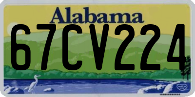AL license plate 67CV224
