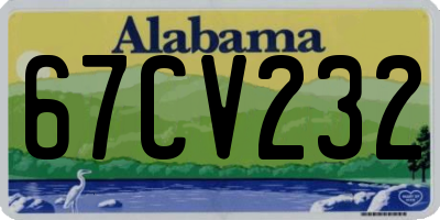 AL license plate 67CV232