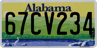 AL license plate 67CV234
