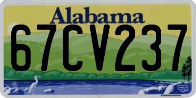 AL license plate 67CV237