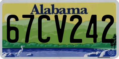 AL license plate 67CV242