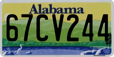 AL license plate 67CV244