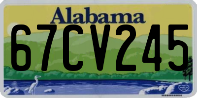 AL license plate 67CV245