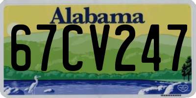 AL license plate 67CV247