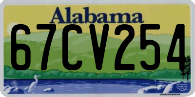 AL license plate 67CV254