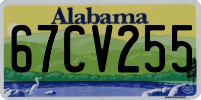 AL license plate 67CV255